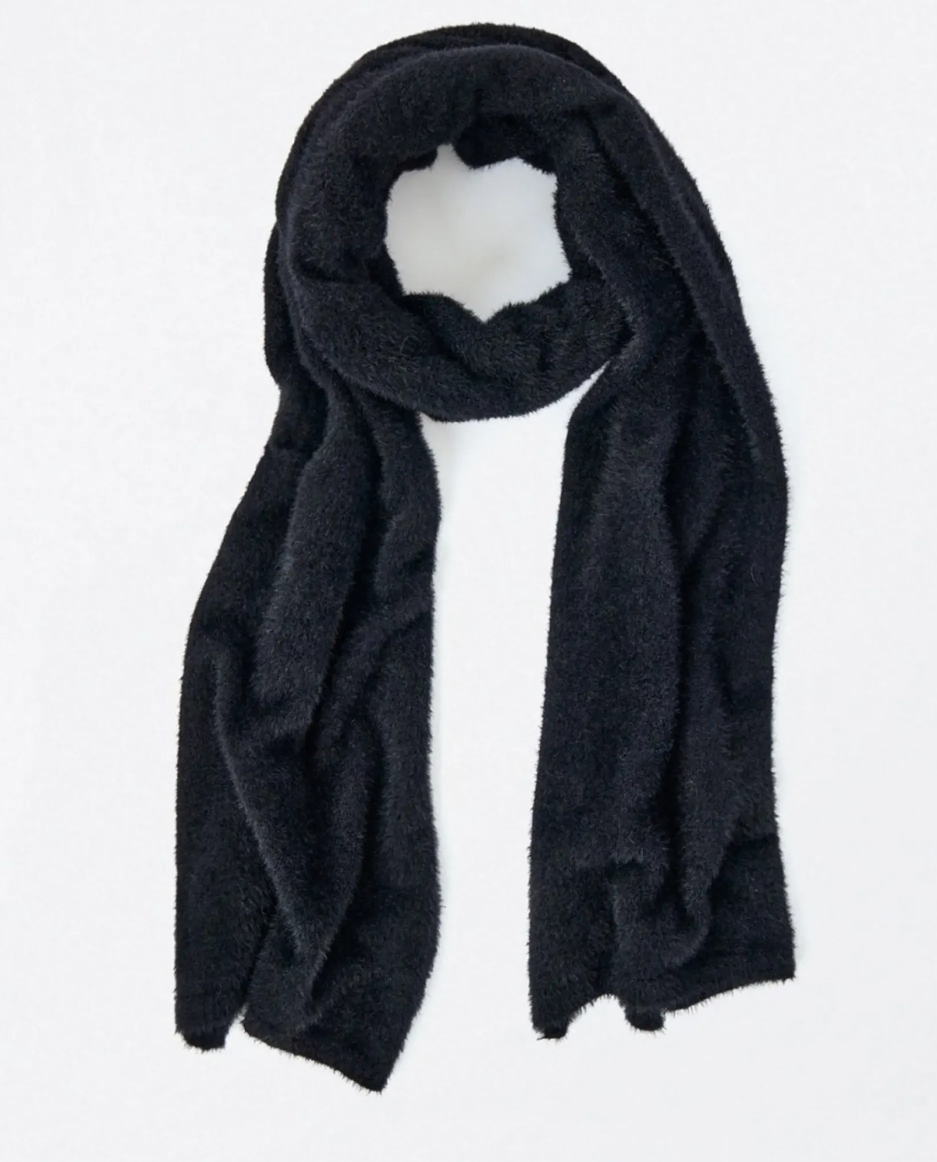 Fashion HippieChic Écharpe Tricotée avec Fourrure