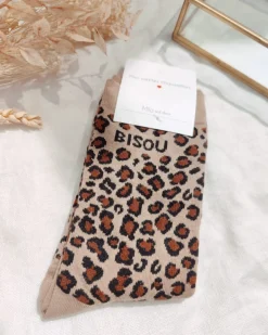 Sale HippieChic Chaussettes Amour Léopard