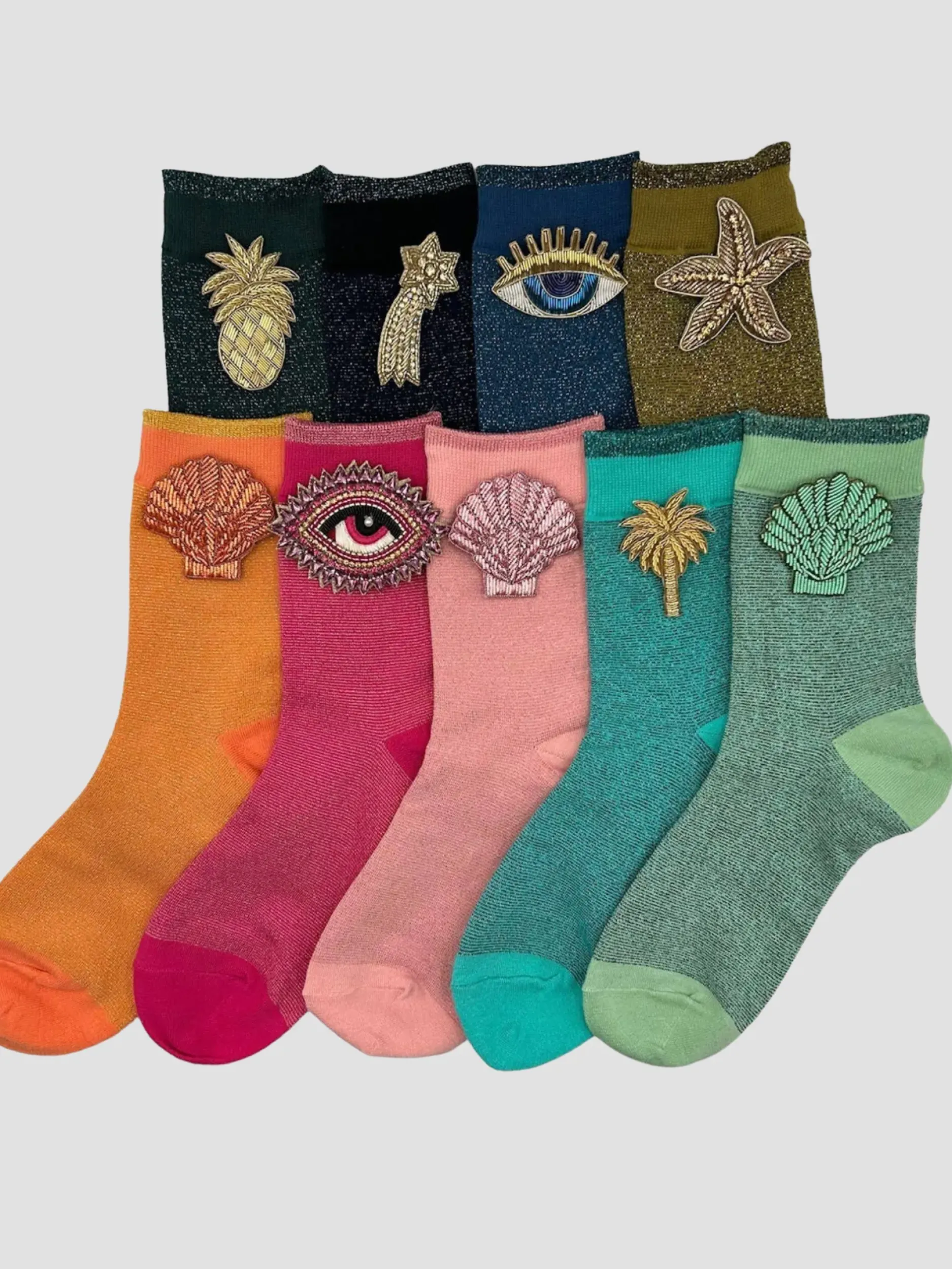New HippieChic Chaussettes Tokyo Palmierrose