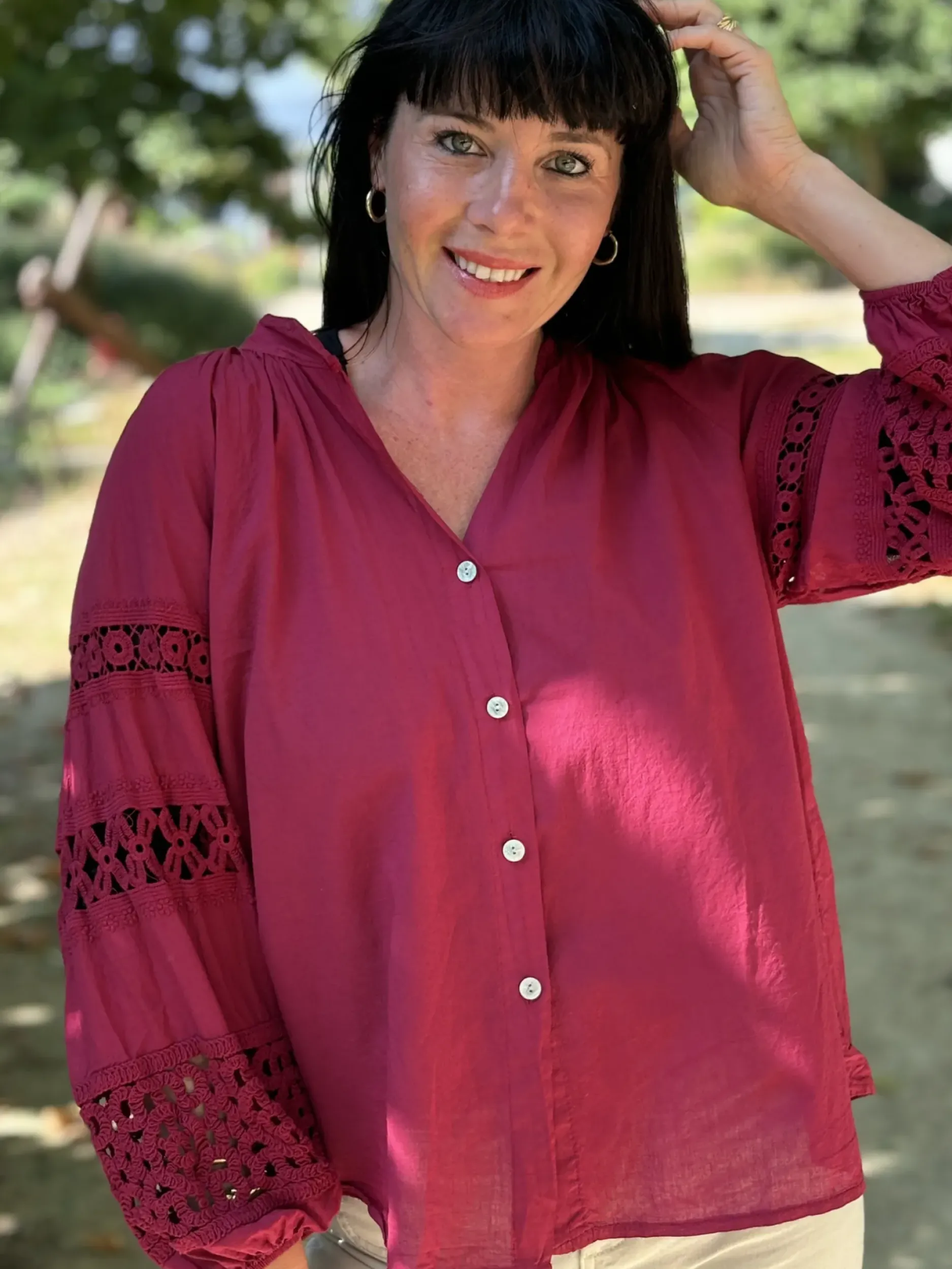 Outlet HippieChic Chemise Ajourée Miu