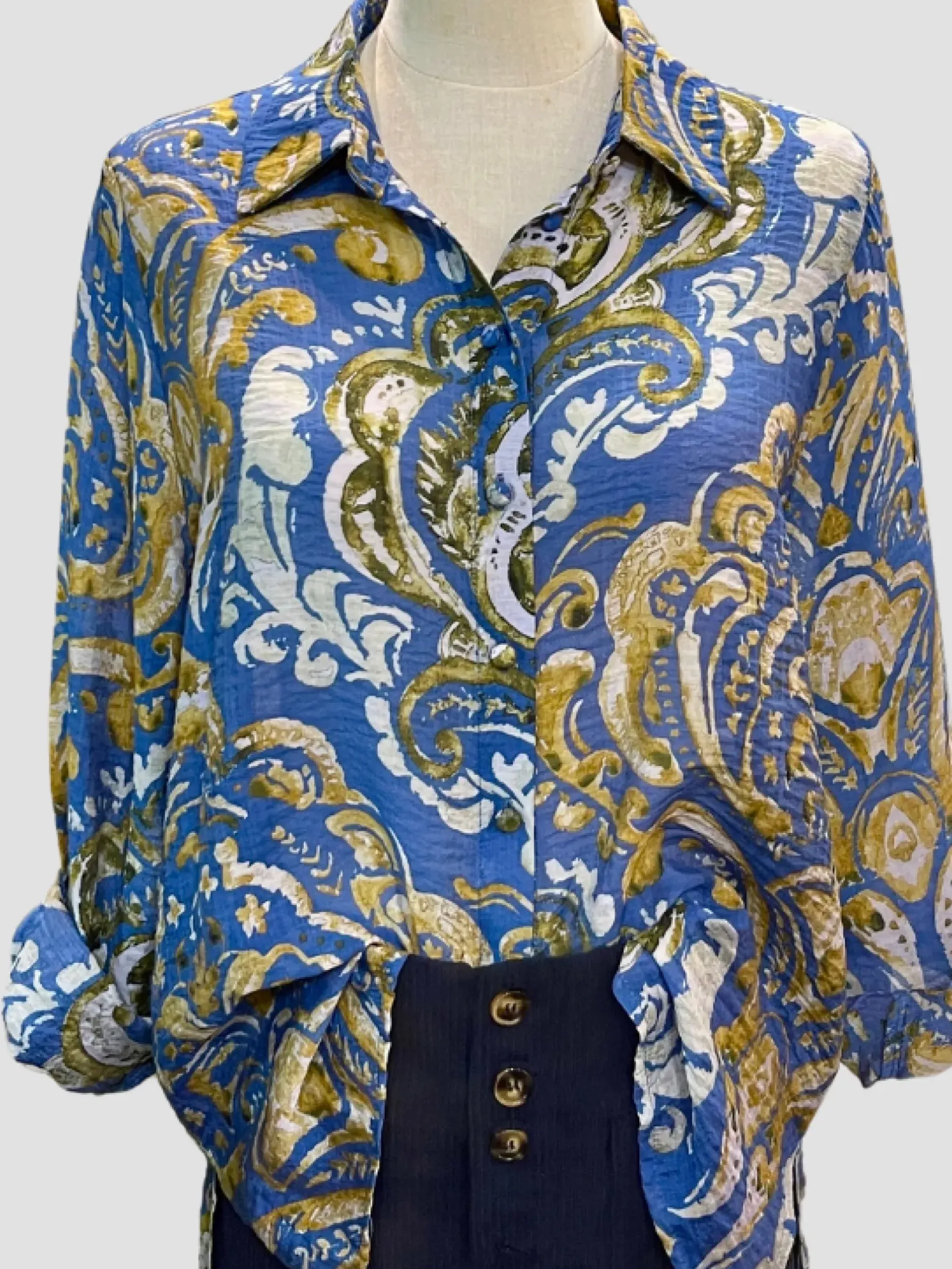 Store HippieChic Chemise Blues Floral