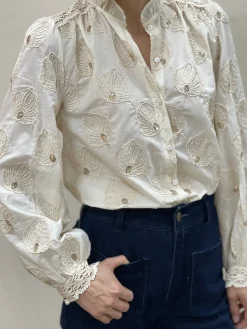 Flash Sale HippieChic Chemise Brodée Doré