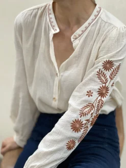 Flash Sale HippieChic Chemise Brodée Lina