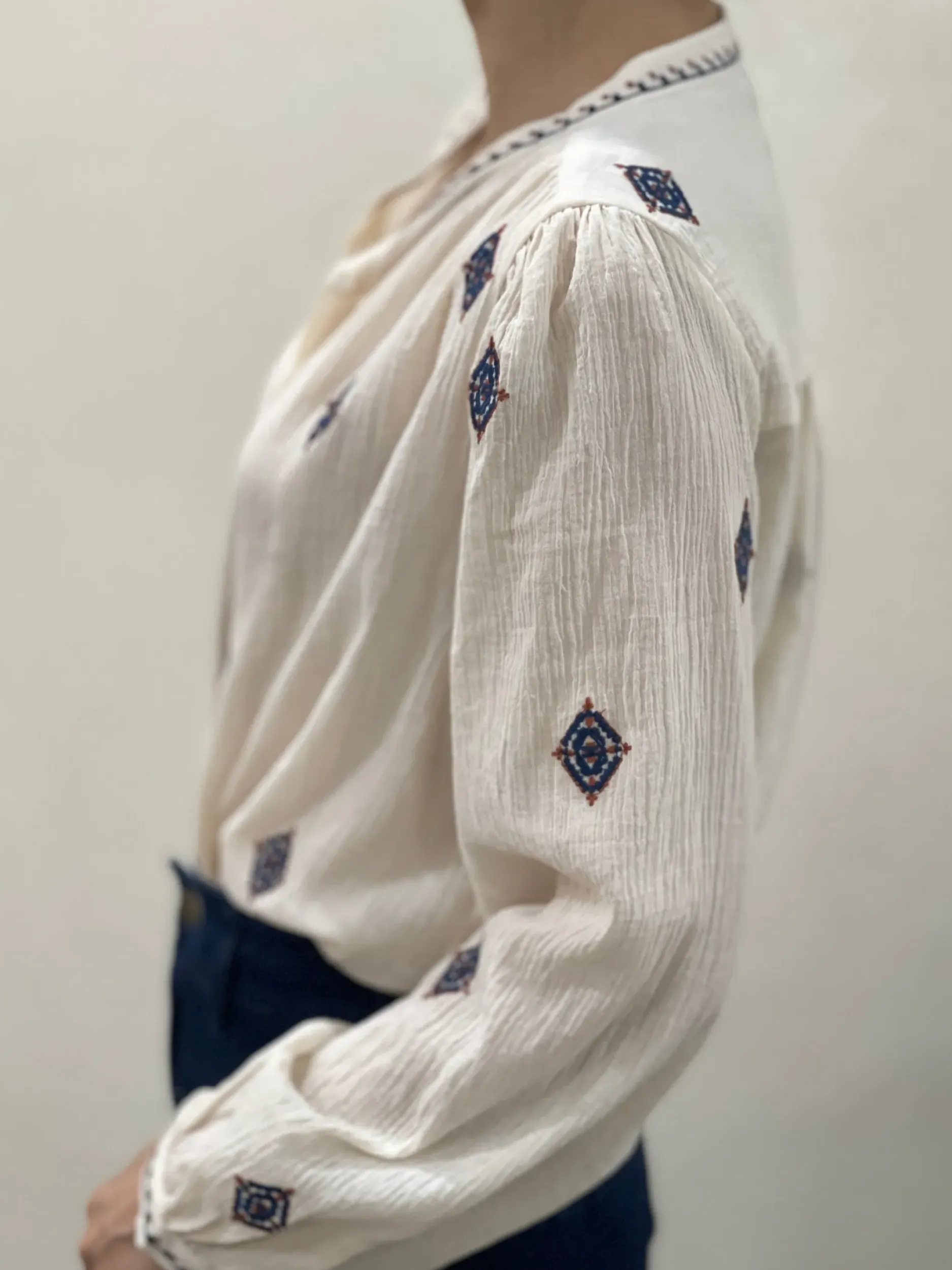 Cheap HippieChic Chemise Mazy Écru