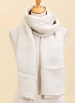 Outlet HippieChic Châle 100% Lin Beige