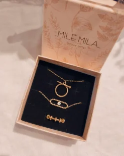 Best HippieChic Coffret Cadeaux Bijoux Trio Or