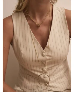 Store HippieChic Collier 3 Anneaux Doré