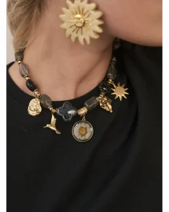Flash Sale HippieChic Collier Fleurs Séchées