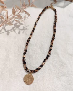 Flash Sale HippieChic Collier Léopard Pièce Doré