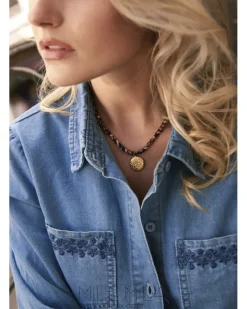 Flash Sale HippieChic Collier Léopard Pièce Doré