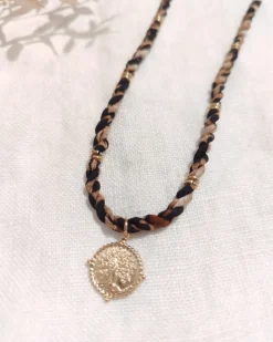 Flash Sale HippieChic Collier Léopard Pièce Doré