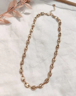 Clearance HippieChic Collier Maille Grain de Café