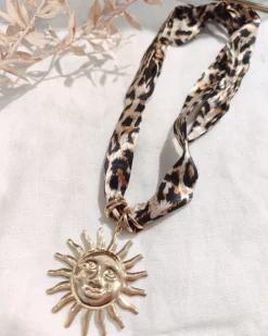 Outlet HippieChic Collier Soleil Léopard