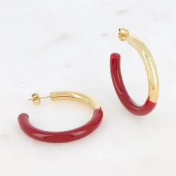 Online HippieChic Créoles avec Émail