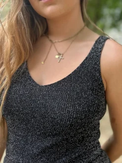 Flash Sale HippieChic Débardeur en Maille Lurex