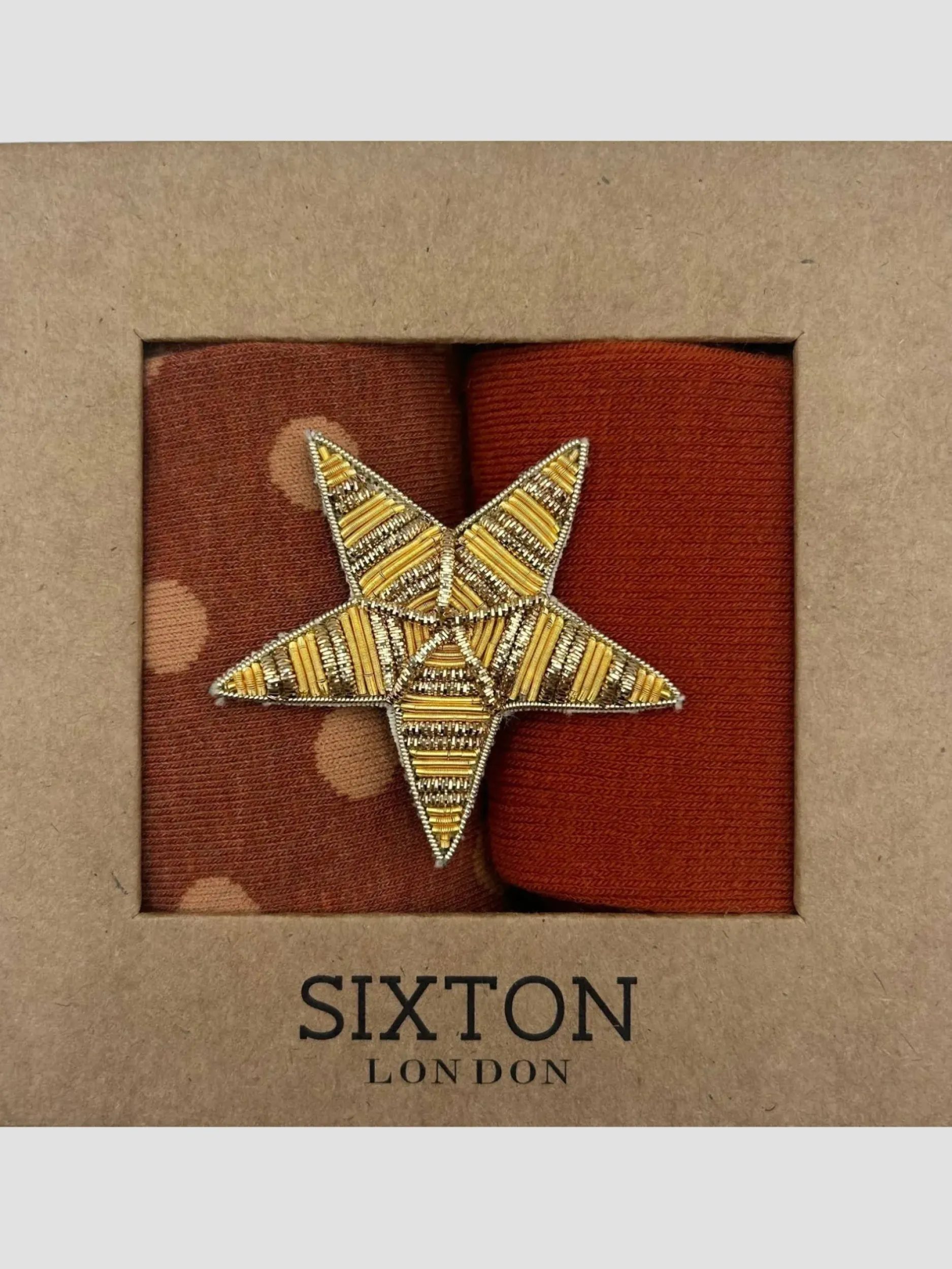 Cheap HippieChic Duo Boîtes à Chaussettes Broche Étoile Rouge