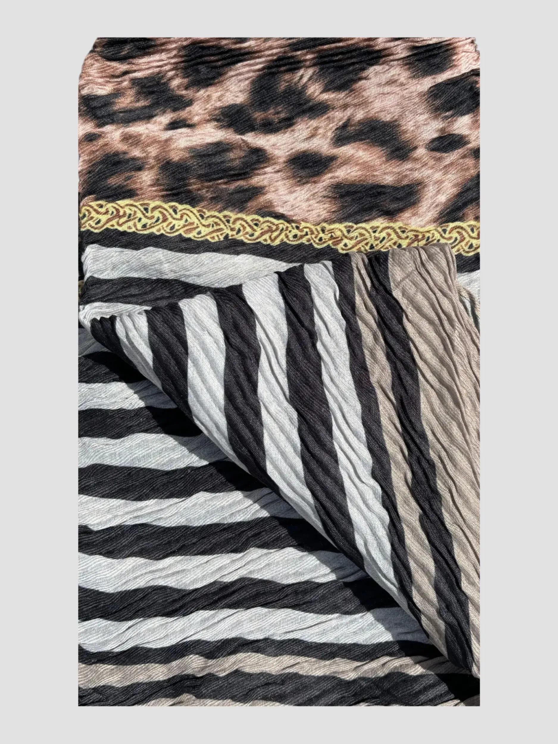 Store HippieChic Foulard Froncé Léopard