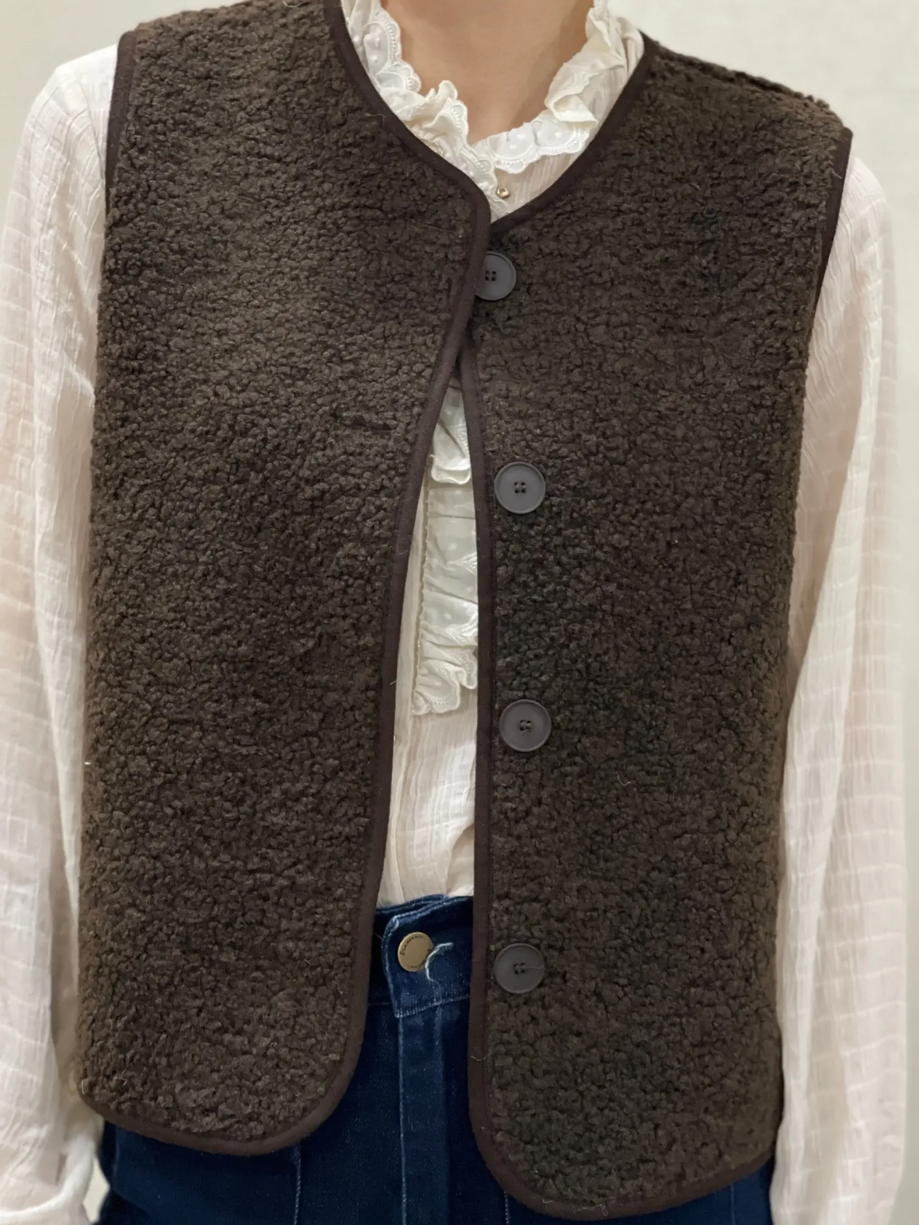 Store HippieChic Gilet Bouclette Uni