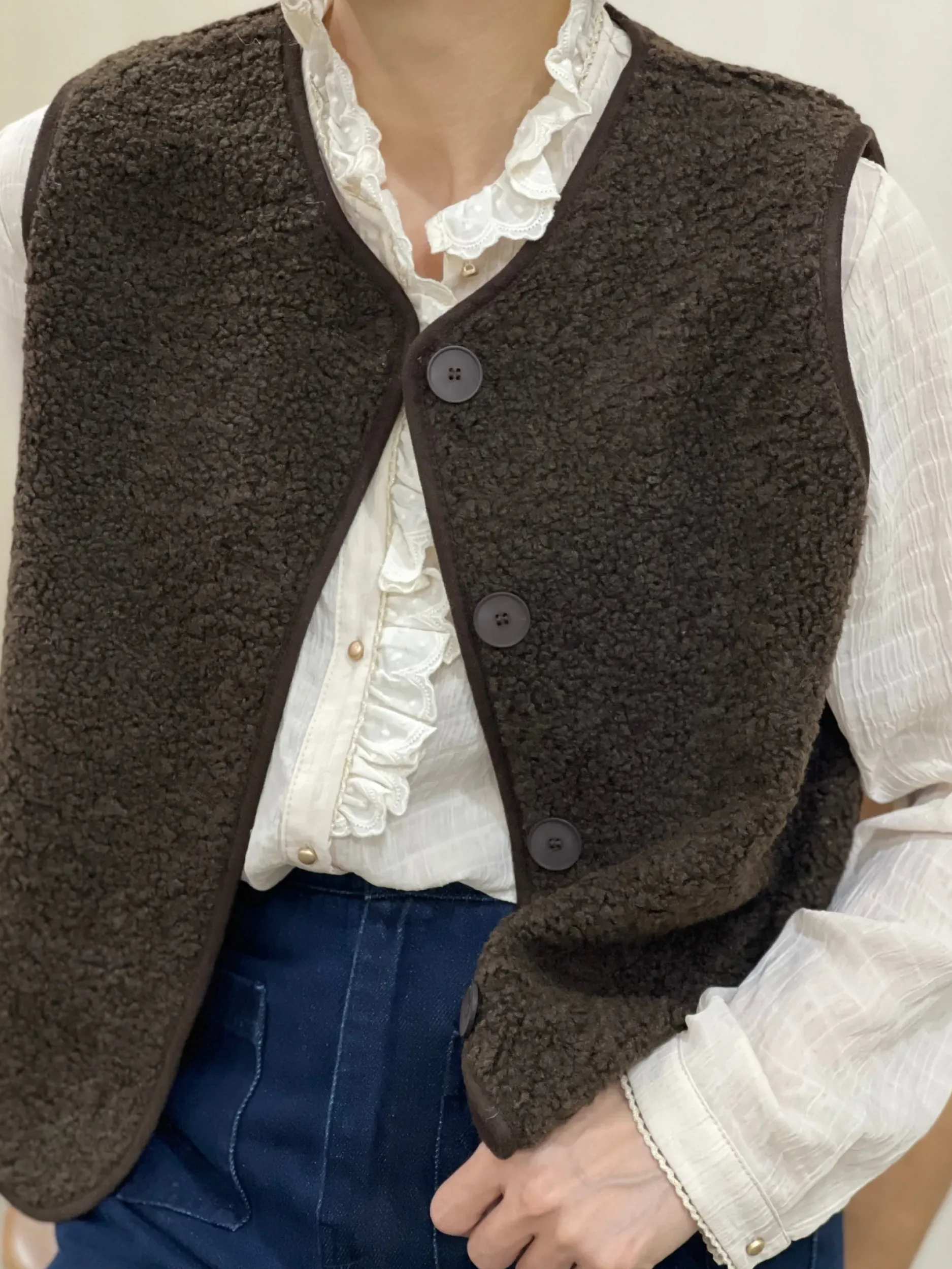 Store HippieChic Gilet Bouclette Uni