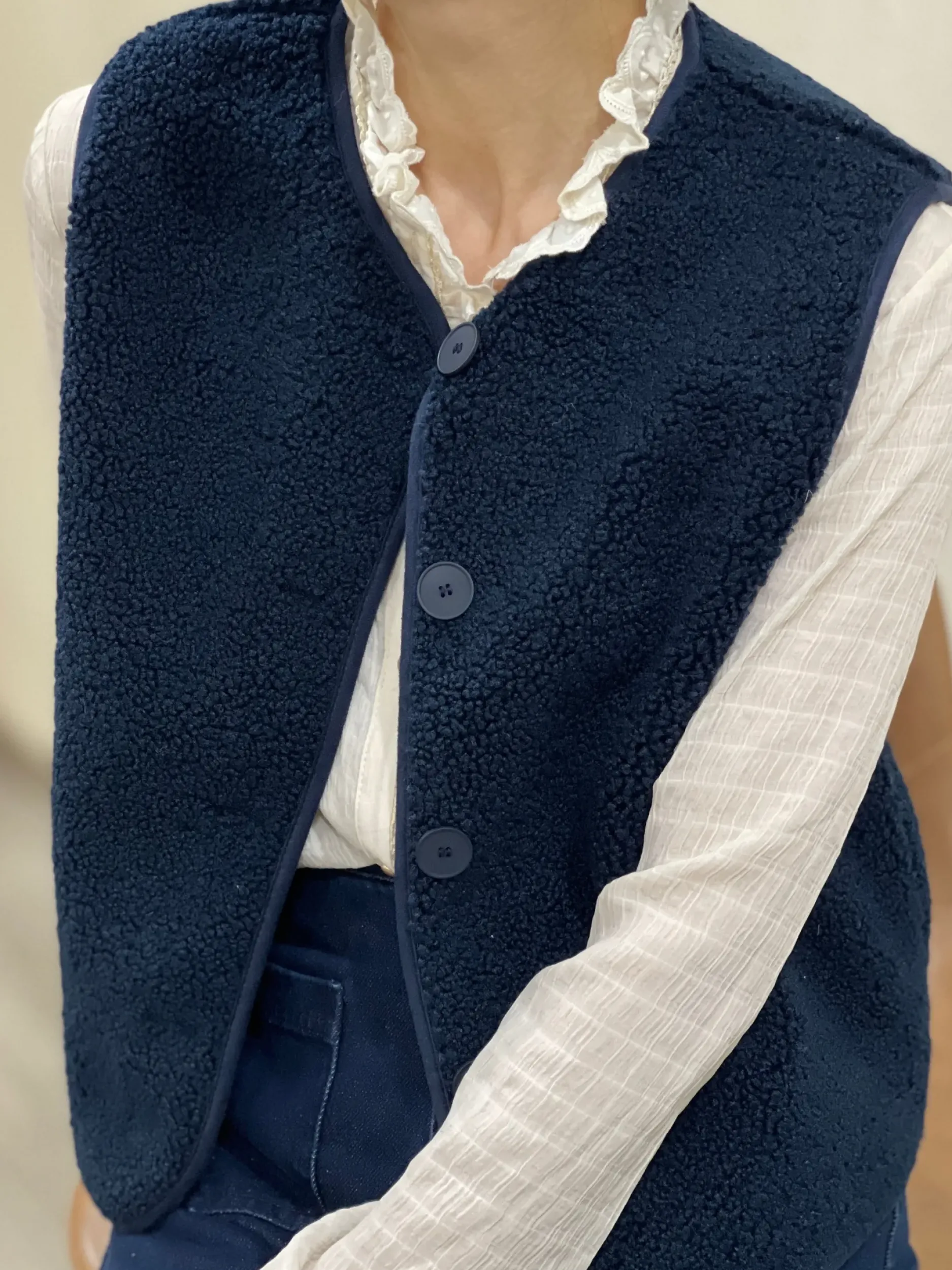 Store HippieChic Gilet Bouclette Uni