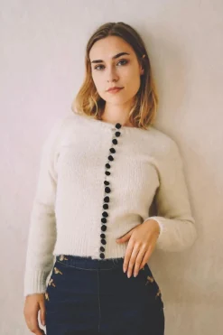 Discount HippieChic Gilet Boutons Noir