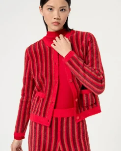 Hot HippieChic Gilet Court Grenat