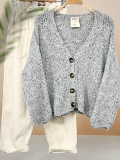 Cheap HippieChic Gilet Doudou à Bouton