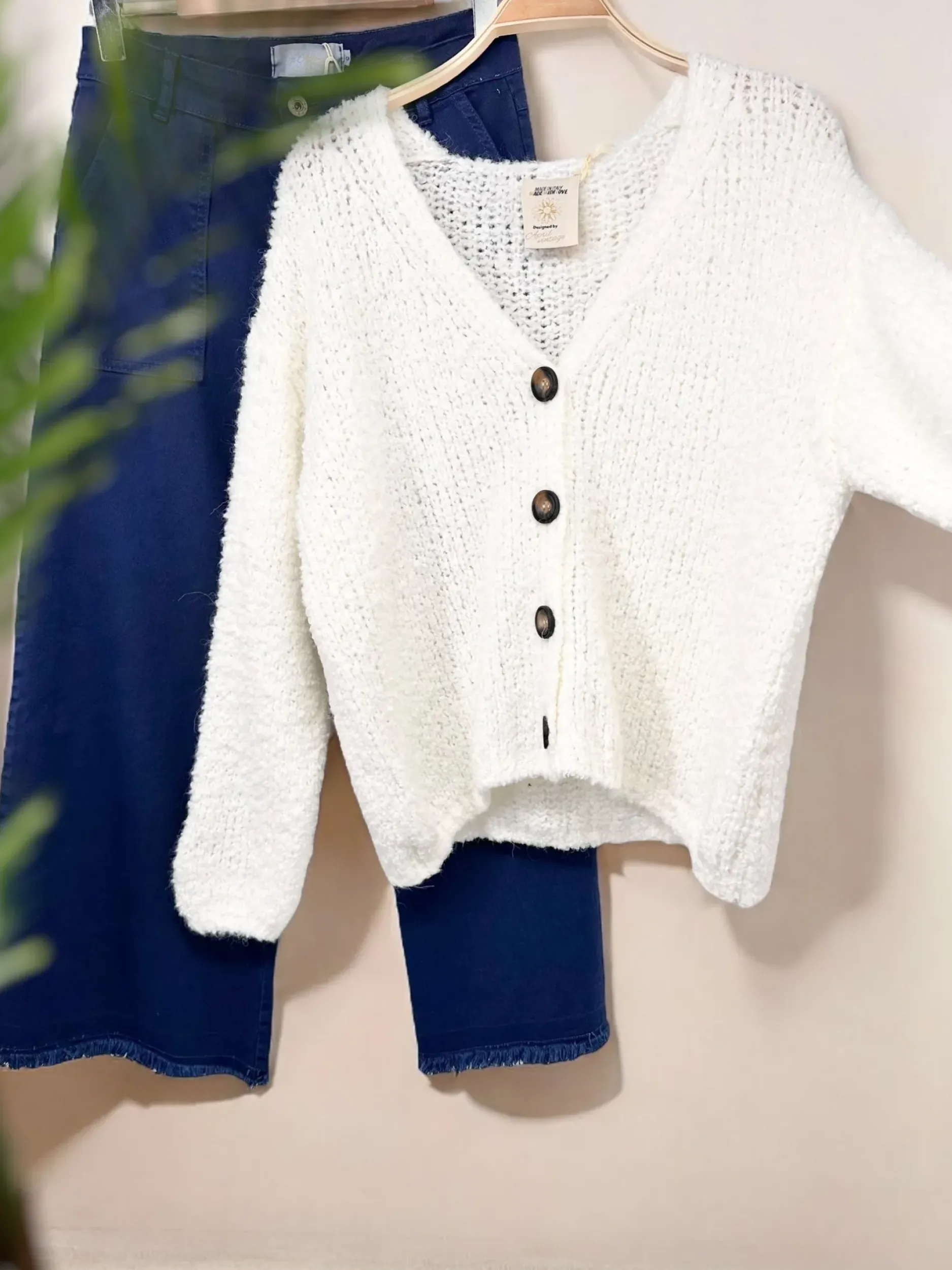 Cheap HippieChic Gilet Doudou à Bouton