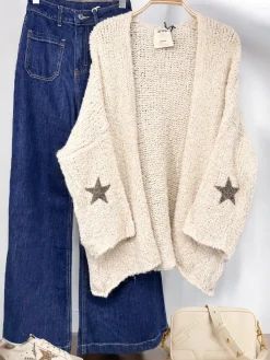 Discount HippieChic Gilet Doudou Manches Stars