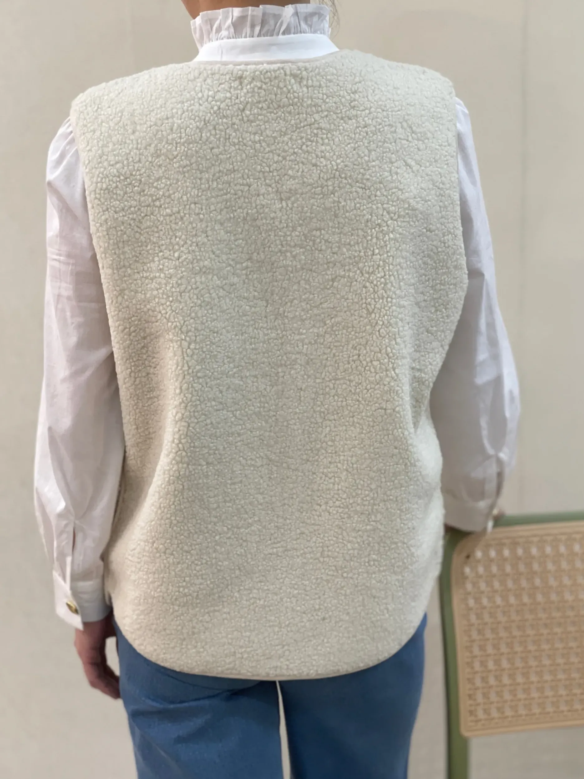 Outlet HippieChic Gilet Long Bouclette Uni