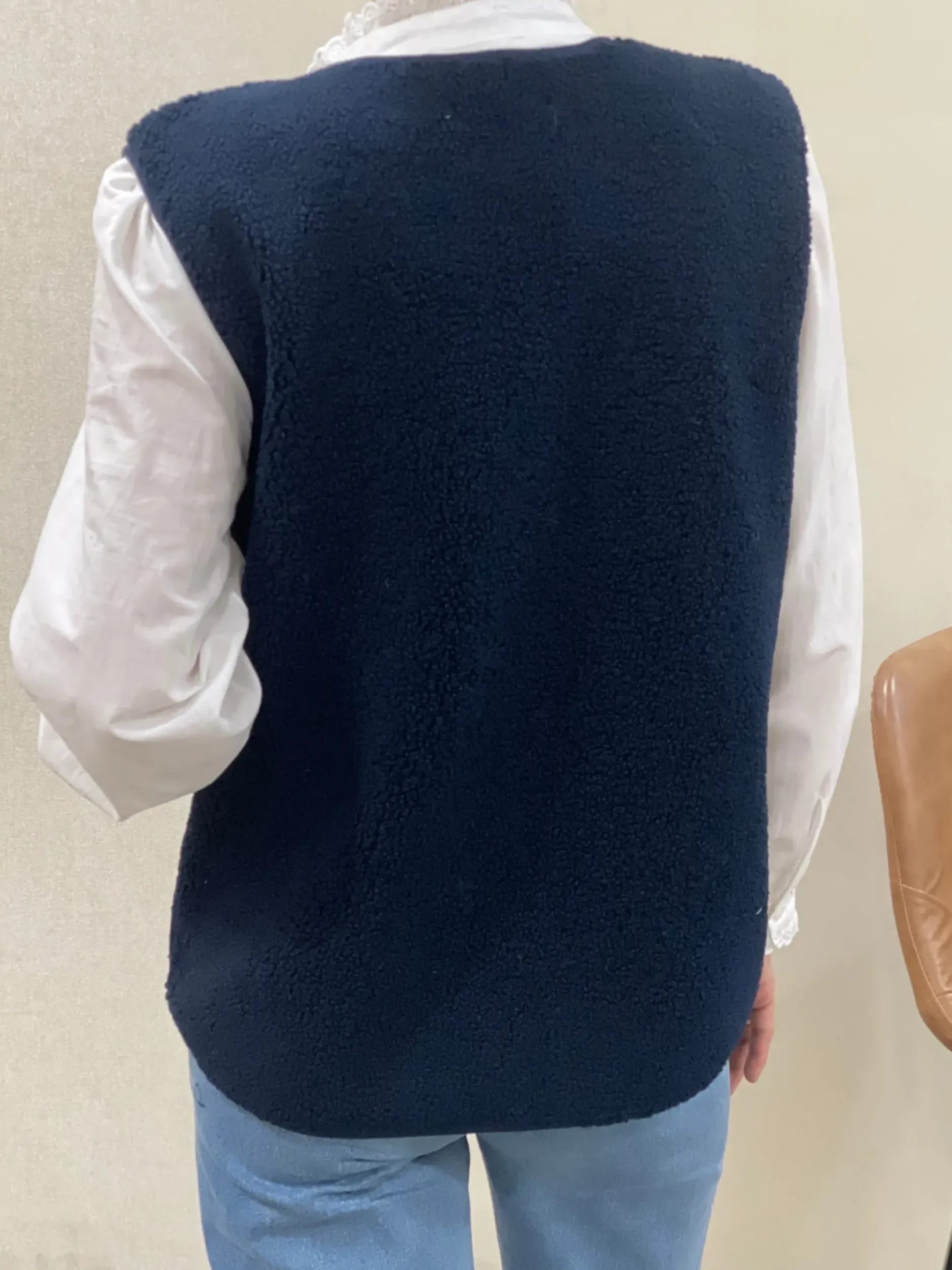 Outlet HippieChic Gilet Long Bouclette Uni