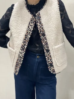 Shop HippieChic Gilet sans Manches Bords Léo