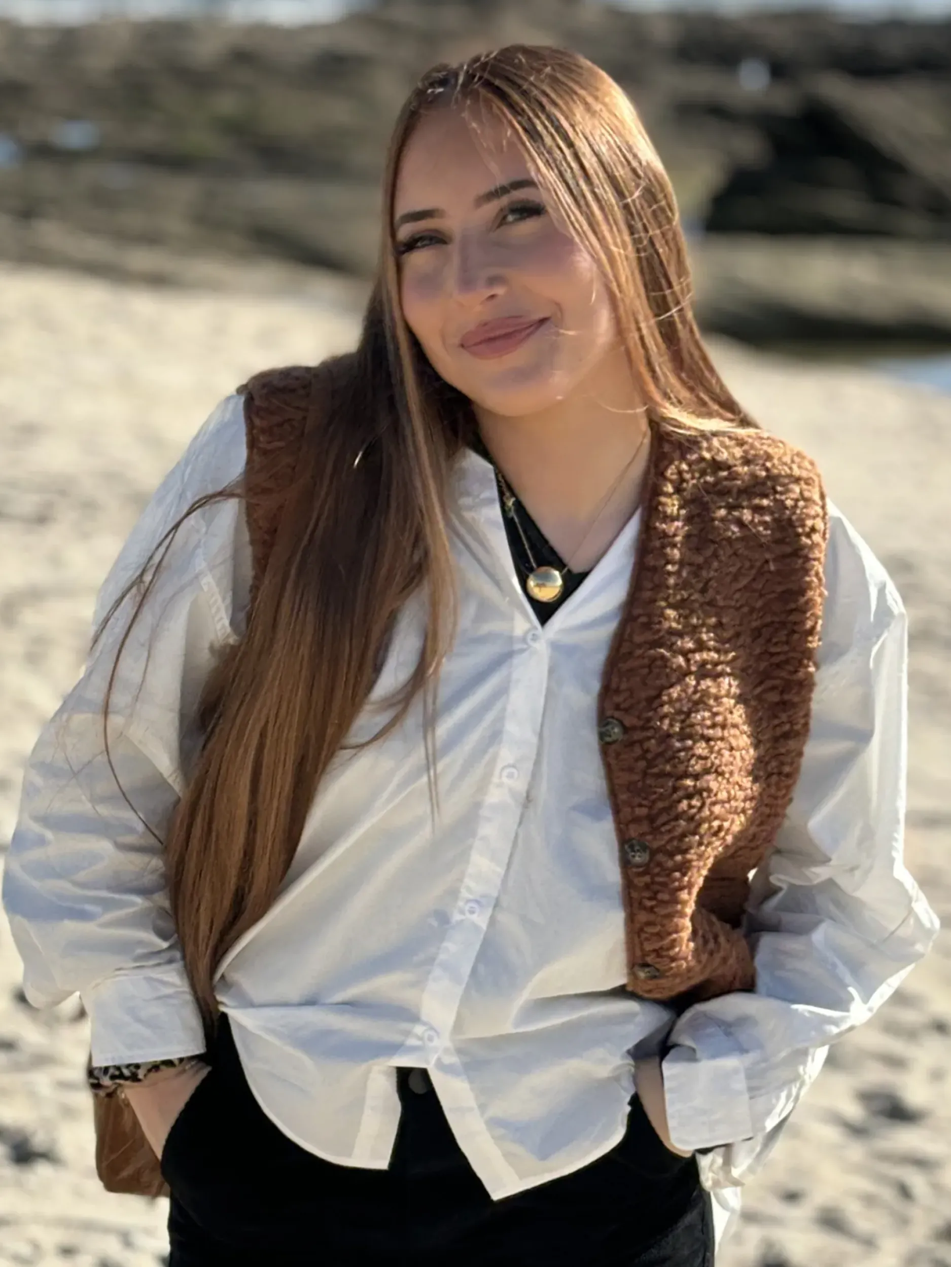 Best HippieChic Gilet sans Manches Bouclettes