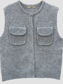Sale HippieChic Gilet Sans Manches Boutonné