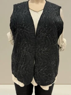 Fashion HippieChic Gilet sans Manches Brodé du 44 au 50
