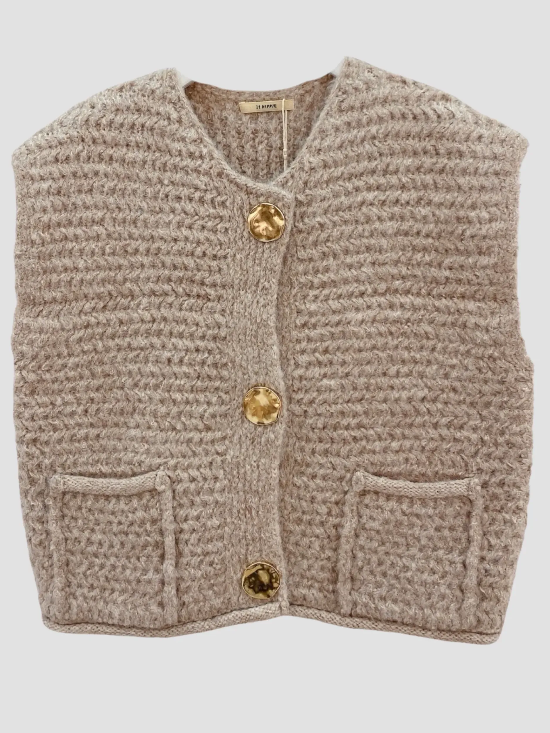 Cheap HippieChic Gilet Sans Manches Crochet