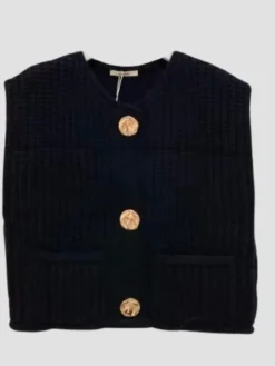 Best HippieChic Gilet sans Manches Crochet Poches