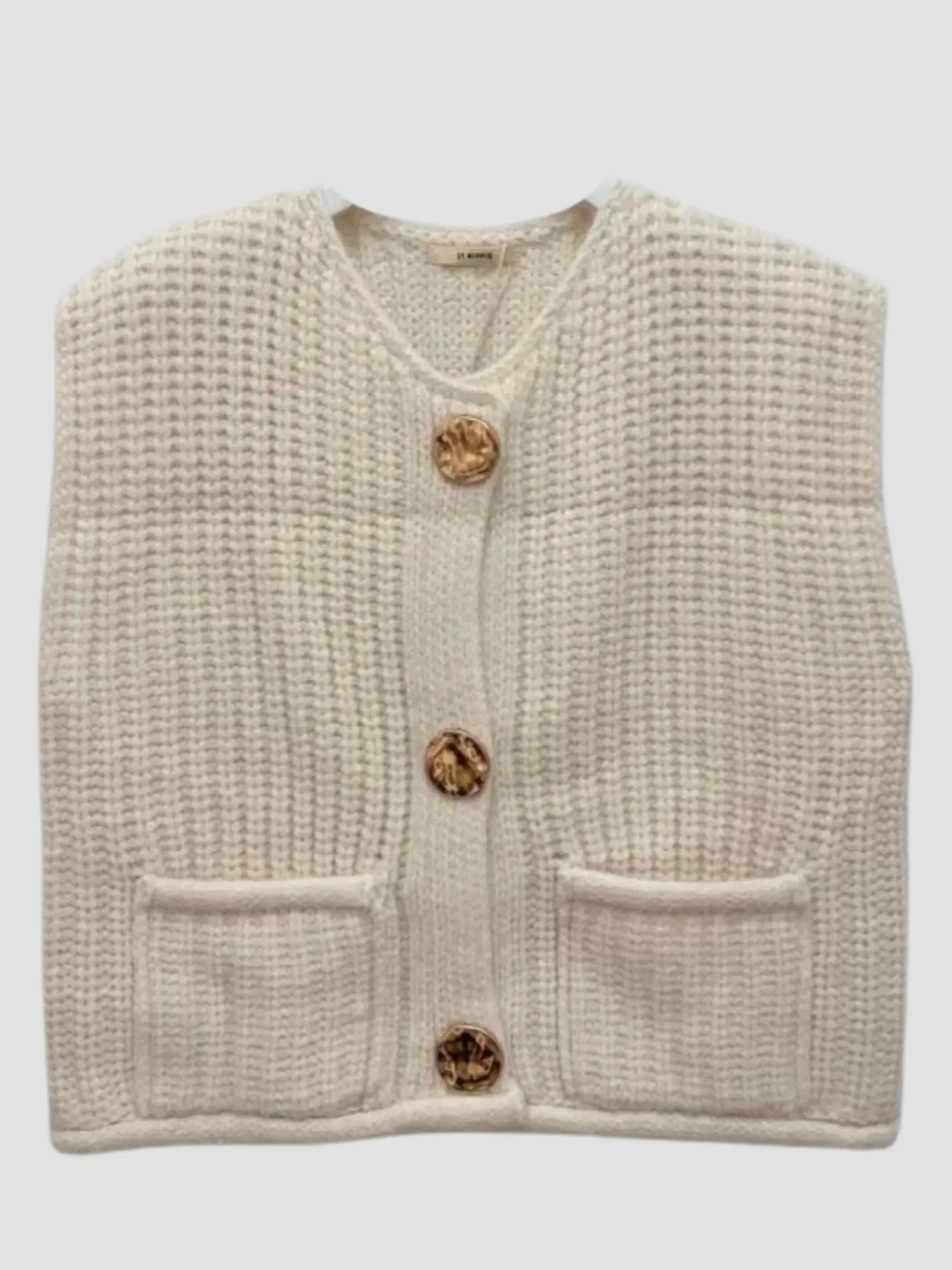 Best HippieChic Gilet sans Manches Crochet Poches