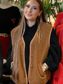 Sale HippieChic Gilet sans Manches Poches Plates