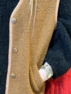 Sale HippieChic Gilet sans Manches Poches Plates