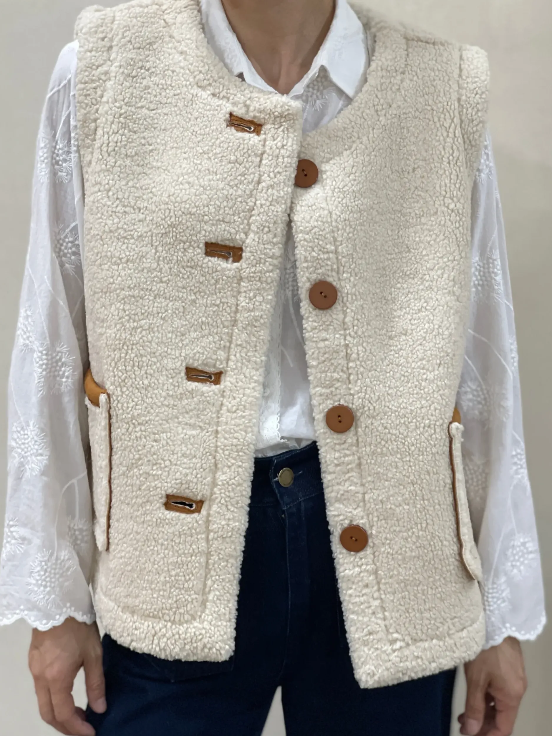 Cheap HippieChic Gilet sans Manches Réversible