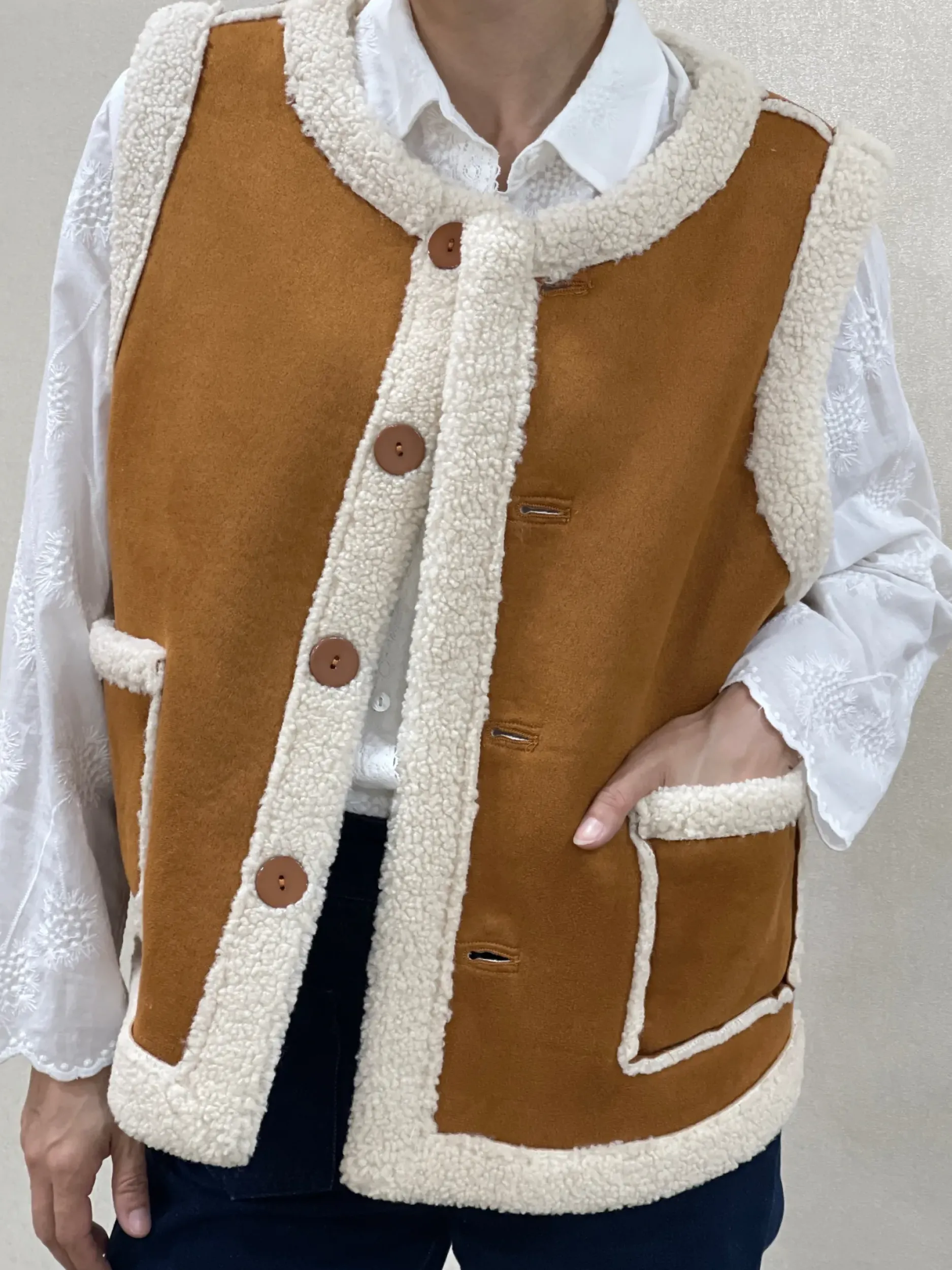 Cheap HippieChic Gilet sans Manches Réversible