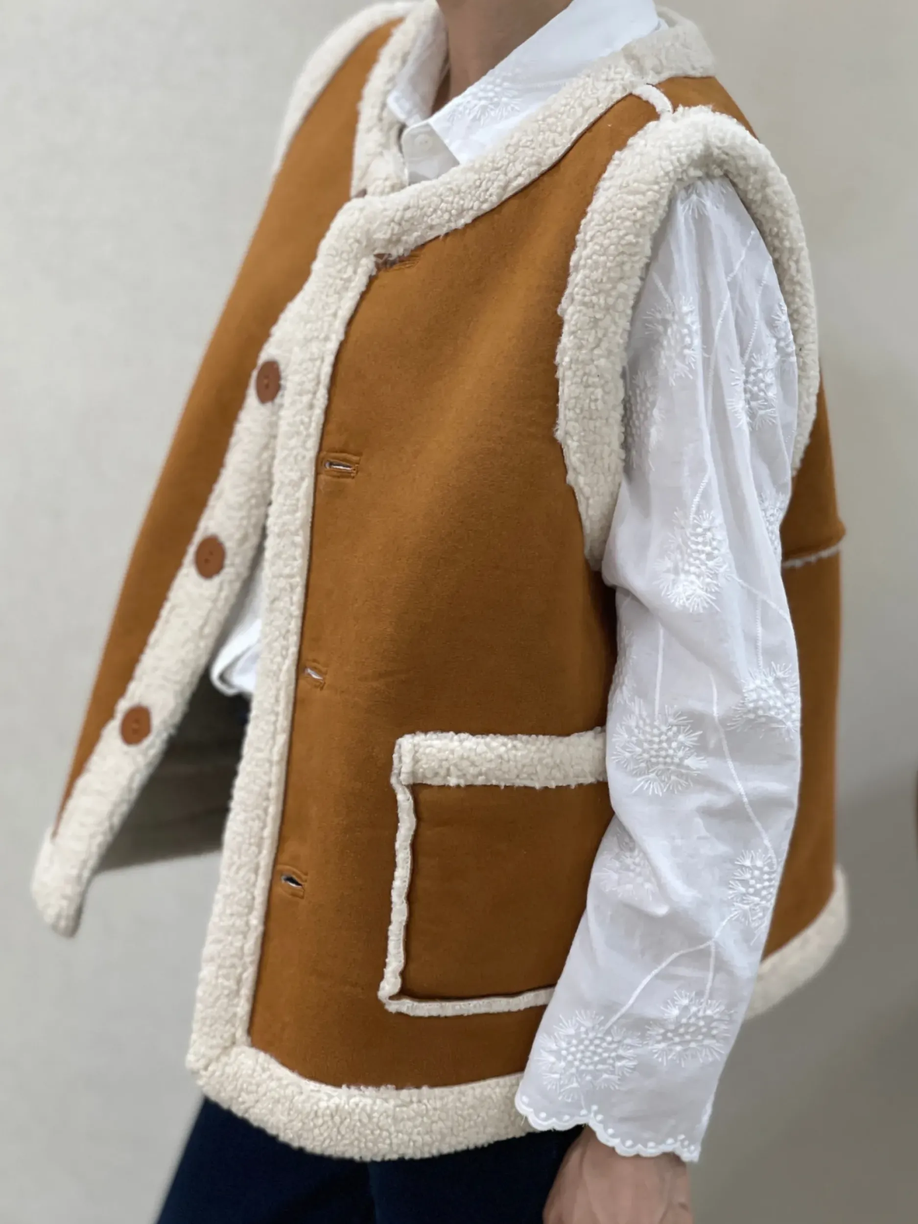 Cheap HippieChic Gilet sans Manches Réversible