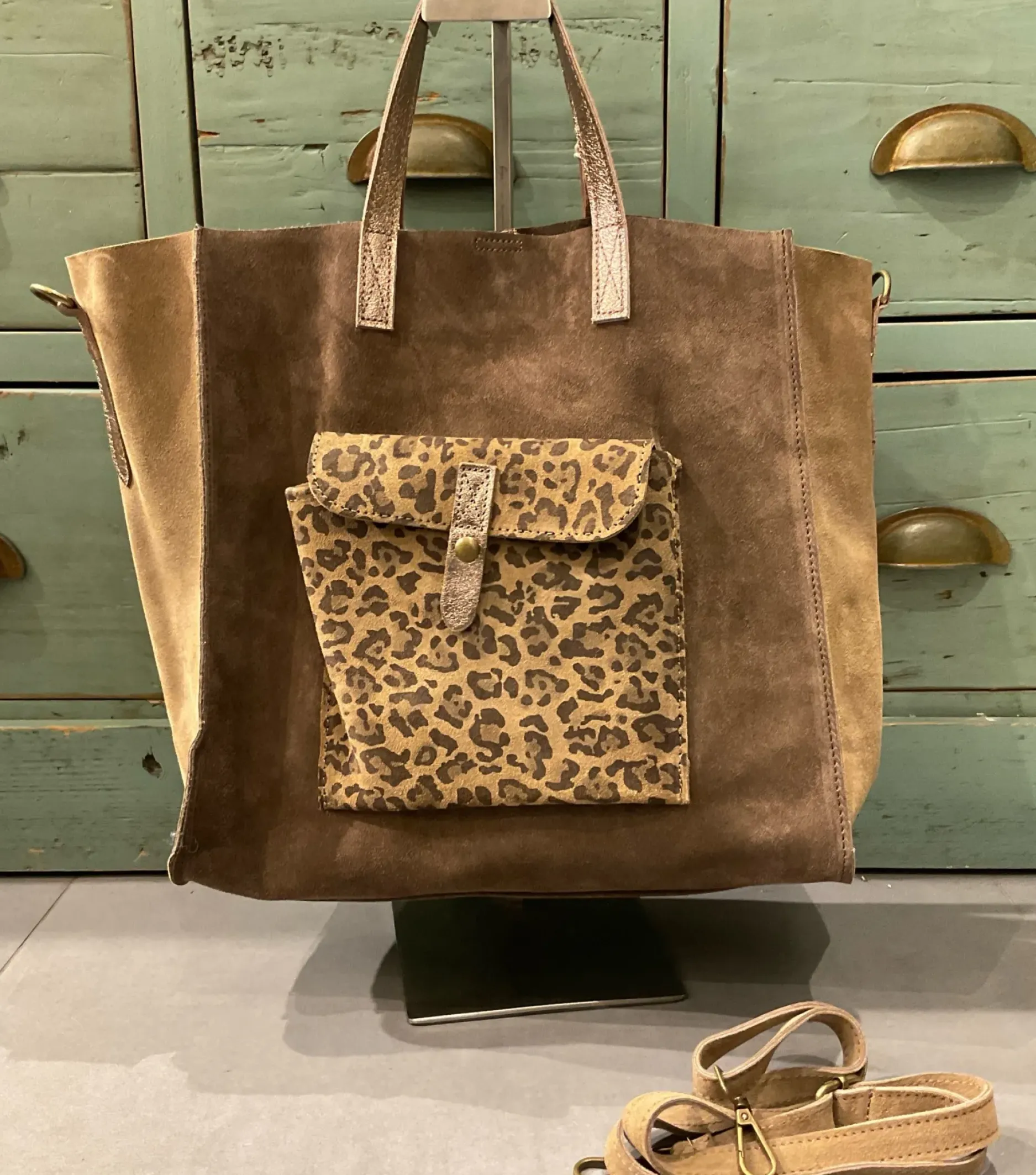 Outlet HippieChic Grand Sac Pochette Léopard