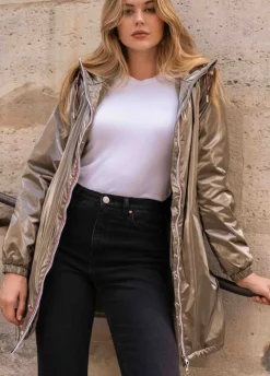 Online HippieChic Imperméable Fourrée Lisa Marine