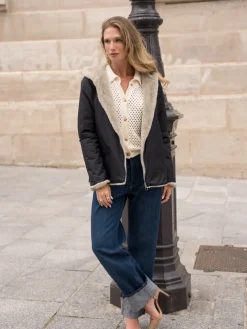 Best Sale HippieChic Imperméable Réversible Court Fourrée