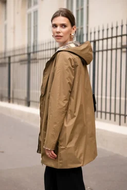 Cheap HippieChic Imperméable Réversible Léopard Noir