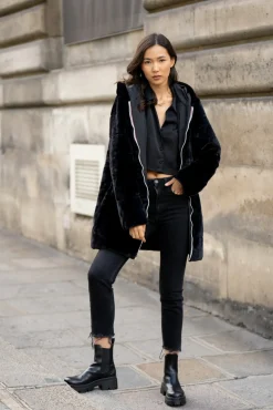 Shop HippieChic Imperméable Réversible Marius Noir