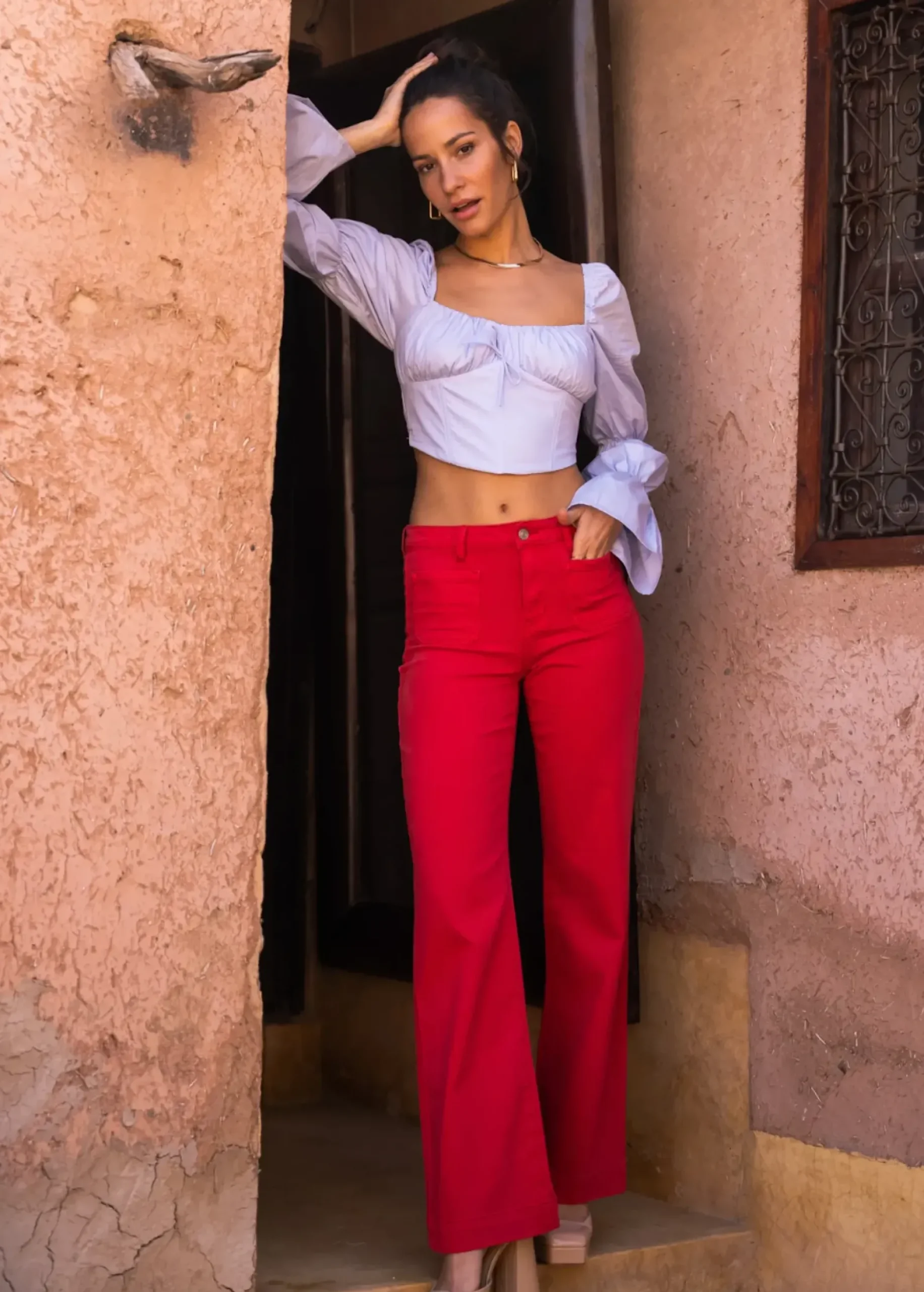 Best Sale HippieChic Jean Soan Rouge