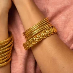 Flash Sale HippieChic Jonc Bouddhiste Double Tresse